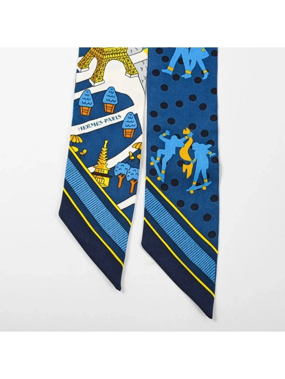 Hermes Scarf Twilly Scarves Blue